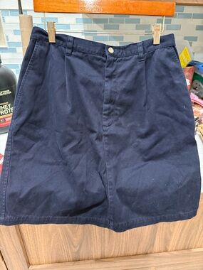 Eddie Bauer Women's Classic Navy A-Line Skirt